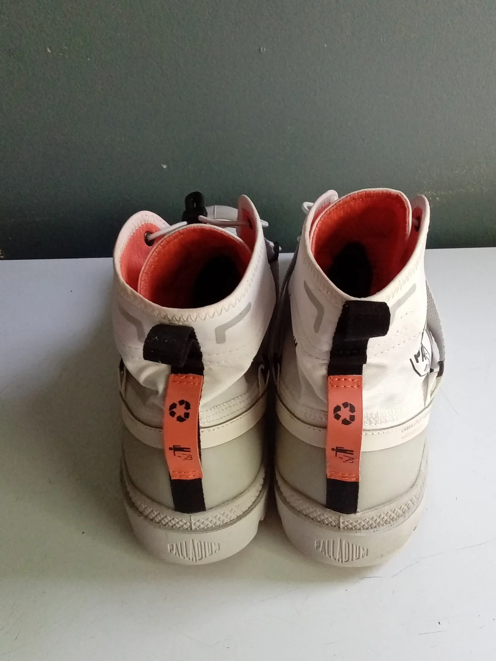 Palladium Pampa Lite+ Recycle WP+ White Waterproof Boots Fast Lacing High Top